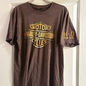 Vintage Harley-Davidson Dark Brown Logo Tee
